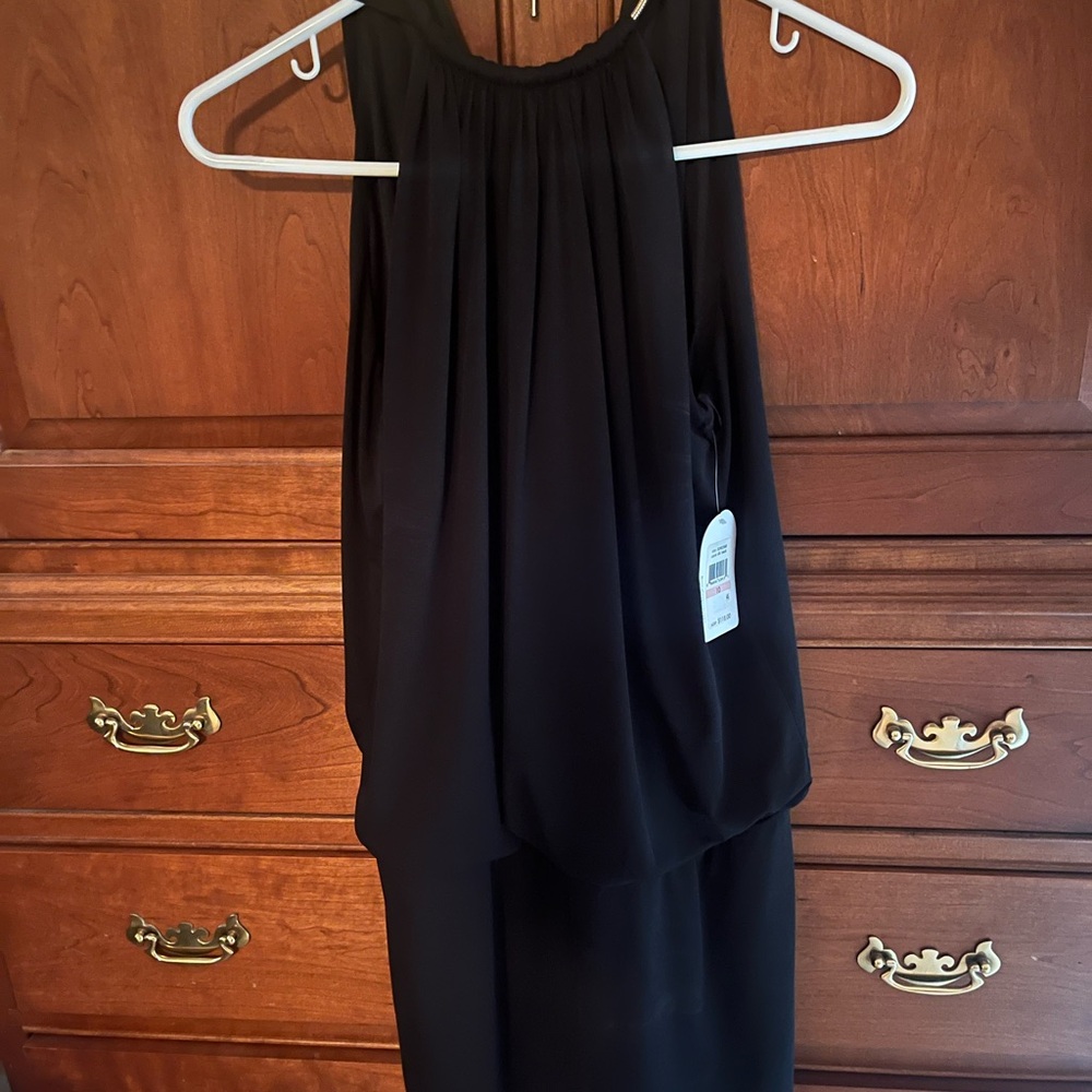Jessica Simpson Classic Black Midi Dress
